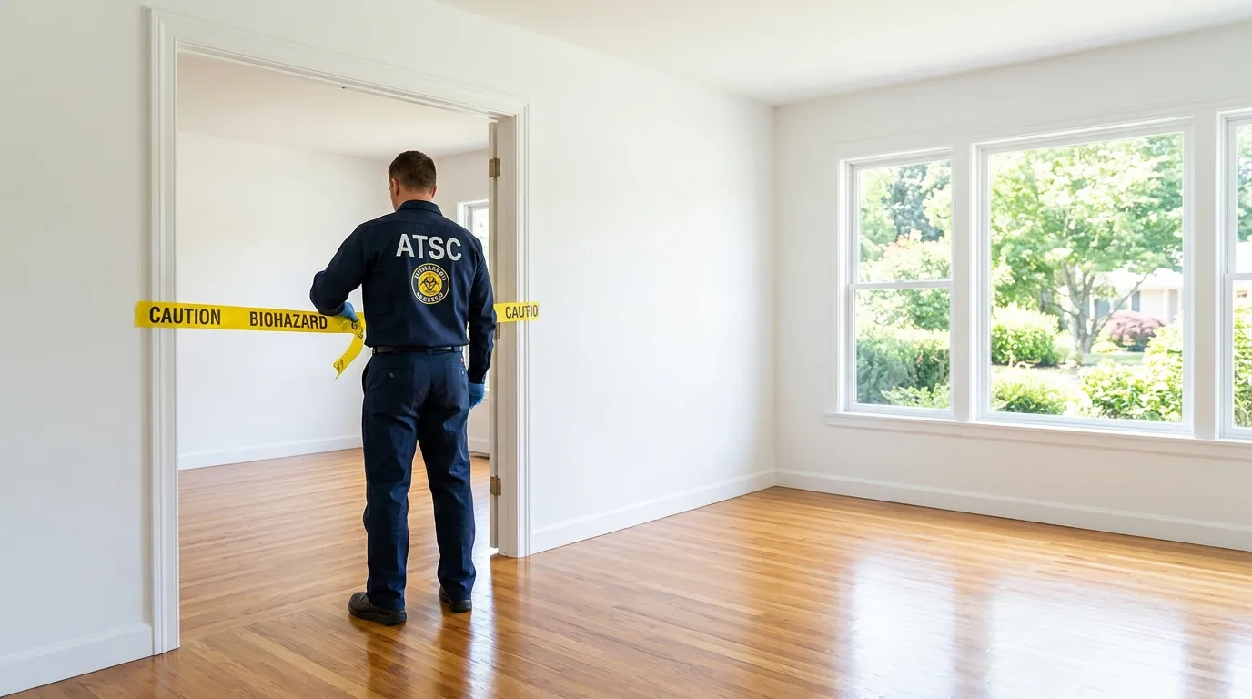 Certified biohazard cleanup crew performing Crime Scene Cleanup in Avon Lake